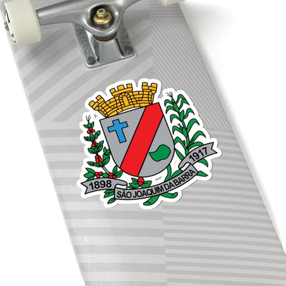 BrasaoSaoJoaquimDaBarra (Brazil) (Coat of Arms) STICKER Vinyl Kiss-Cut Decal - The Sticker Space