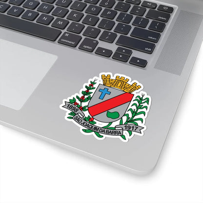 BrasaoSaoJoaquimDaBarra (Brazil) (Coat of Arms) STICKER Vinyl Kiss-Cut Decal - The Sticker Space