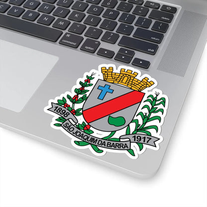 BrasaoSaoJoaquimDaBarra (Brazil) (Coat of Arms) STICKER Vinyl Kiss-Cut Decal - The Sticker Space