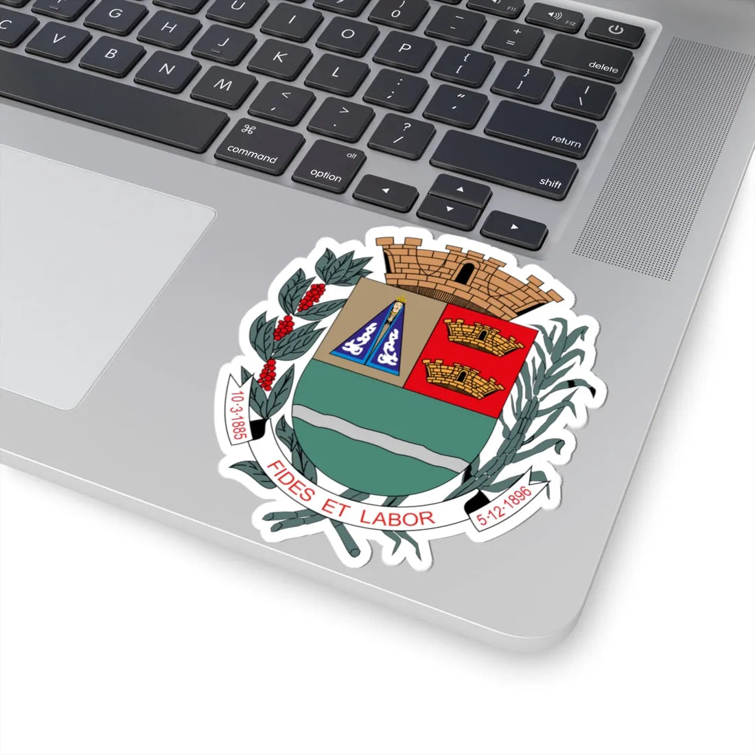 BrasaoSertaozinhoSP (Brazil) (Coat of Arms) STICKER Vinyl Kiss-Cut Decal - The Sticker Space