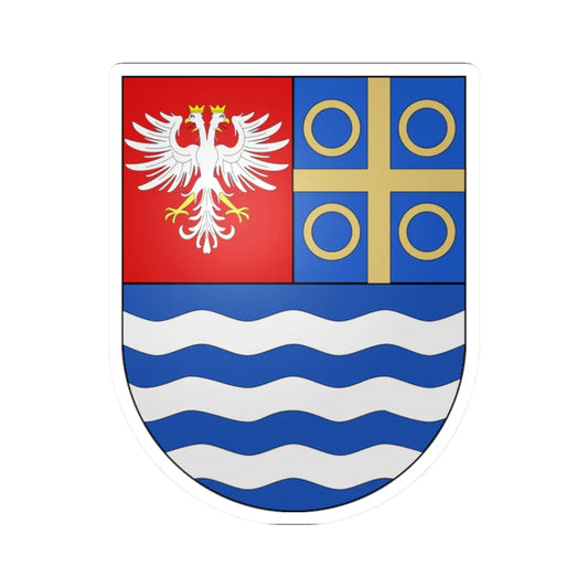 Brasão-Alves (Portugal) (Coat of Arms) STICKER Vinyl Kiss-Cut Decal 2 Inch White - The Sticker Space