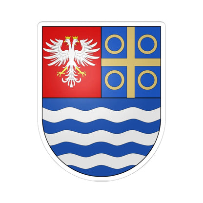 Brasão-Alves (Portugal) (Coat of Arms) STICKER Vinyl Kiss-Cut Decal 6 Inch White - The Sticker Space