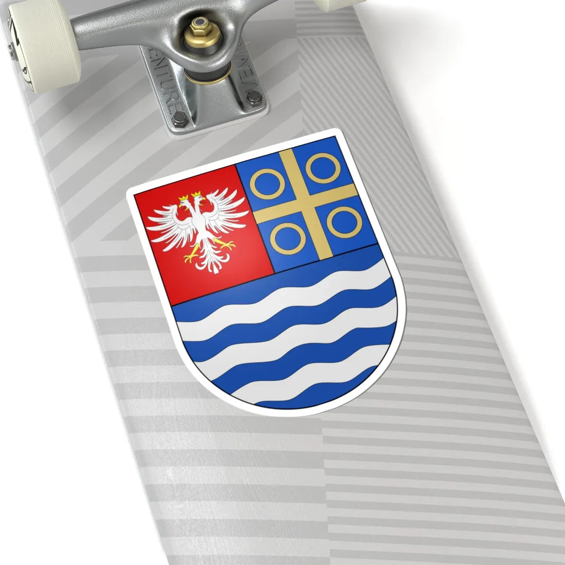 Brasão-Alves (Portugal) (Coat of Arms) STICKER Vinyl Kiss-Cut Decal - The Sticker Space