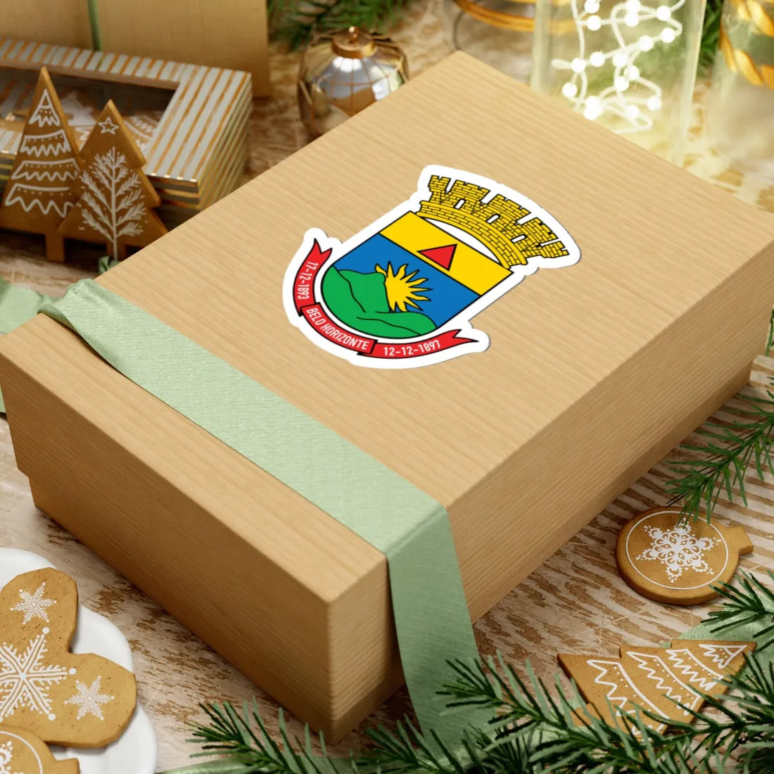 Brasão-Belo-Horizonte (Brazil) (Coat of Arms) STICKER Vinyl Kiss-Cut Decal - The Sticker Space