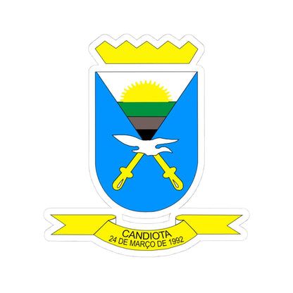 Brasão candiota rs brasil (Brazil) (Coat of Arms) STICKER Vinyl Kiss-Cut Decal 4 Inch White - The Sticker Space