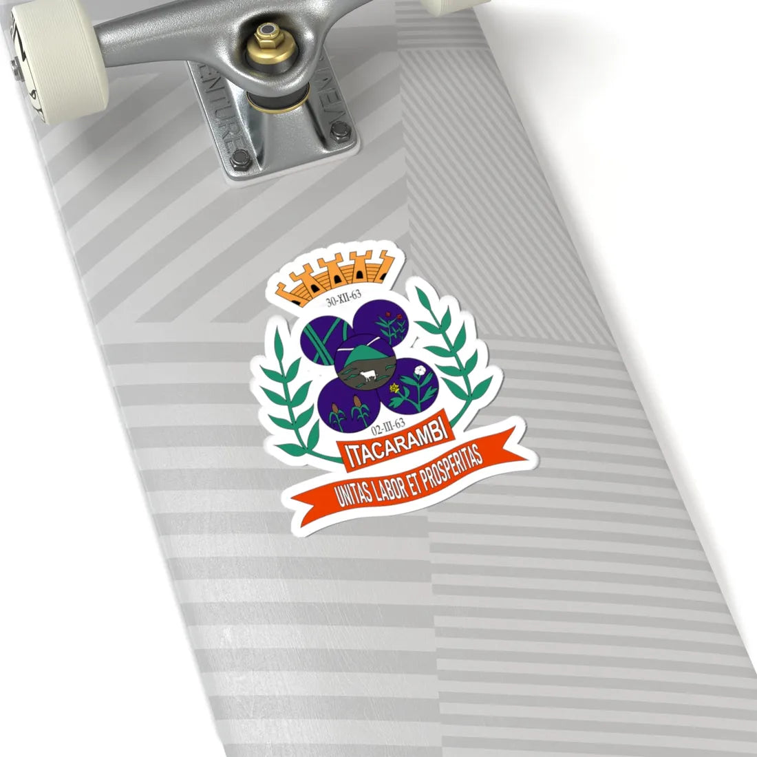 Brasão da Bandeira da Cidade de Itacarambi (Brazil) (Coat of Arms) STICKER Vinyl Kiss-Cut Decal - The Sticker Space