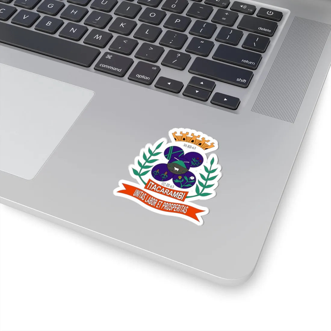 Brasão da Bandeira da Cidade de Itacarambi (Brazil) (Coat of Arms) STICKER Vinyl Kiss-Cut Decal - The Sticker Space