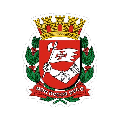 Brasão da cidade de São Paulo (Brazil) (Coat of Arms) STICKER Vinyl Kiss-Cut Decal 6 Inch White - The Sticker Space