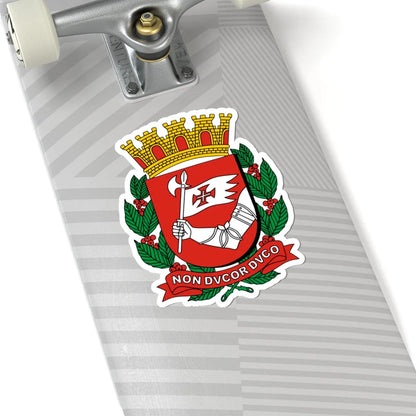Brasão da cidade de São Paulo (Brazil) (Coat of Arms) STICKER Vinyl Kiss-Cut Decal - The Sticker Space