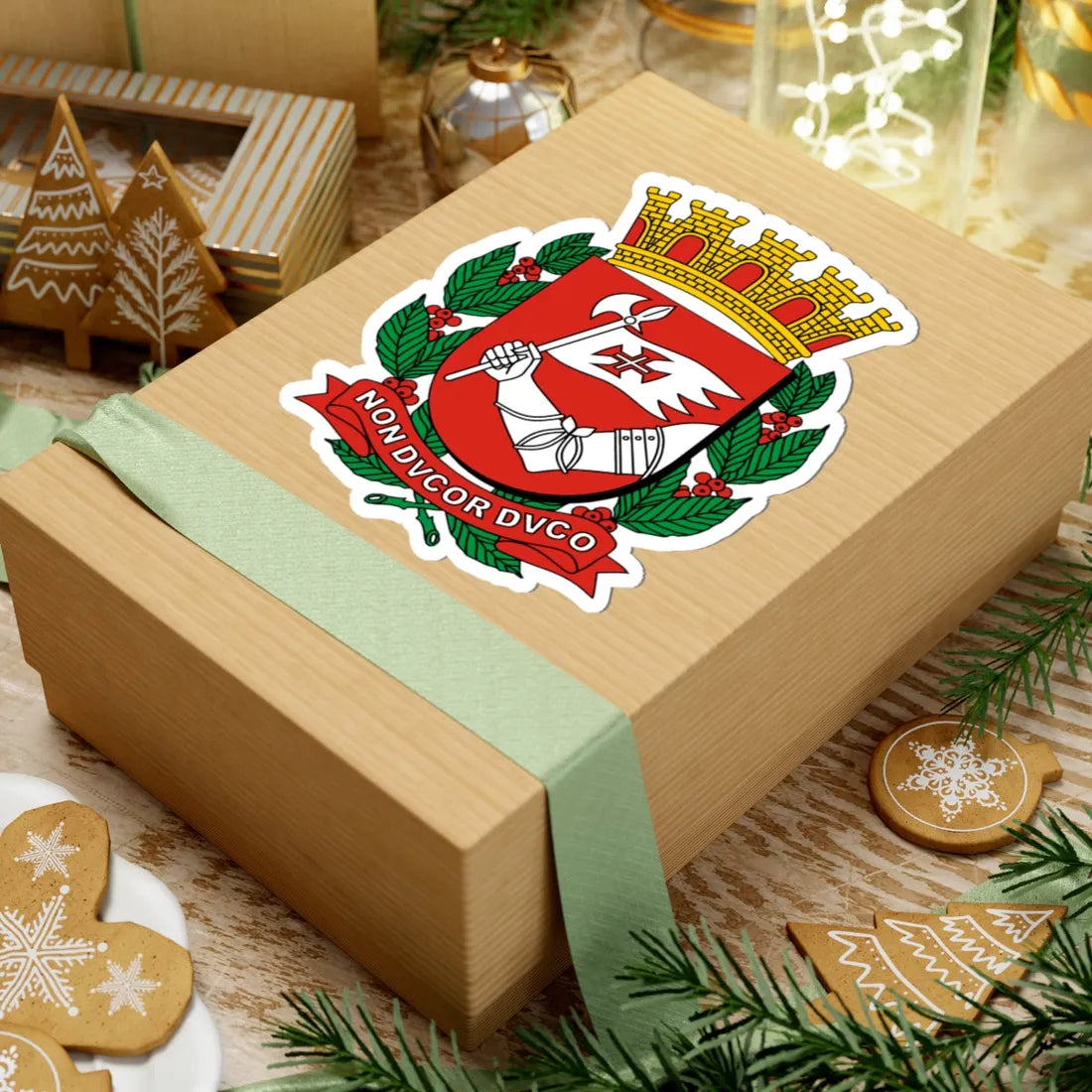 Brasão da cidade de São Paulo (Brazil) (Coat of Arms) STICKER Vinyl Kiss-Cut Decal - The Sticker Space