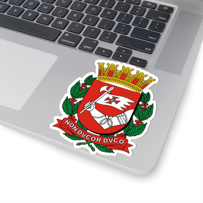 Brasão da cidade de São Paulo (Brazil) (Coat of Arms) STICKER Vinyl Kiss-Cut Decal - The Sticker Space