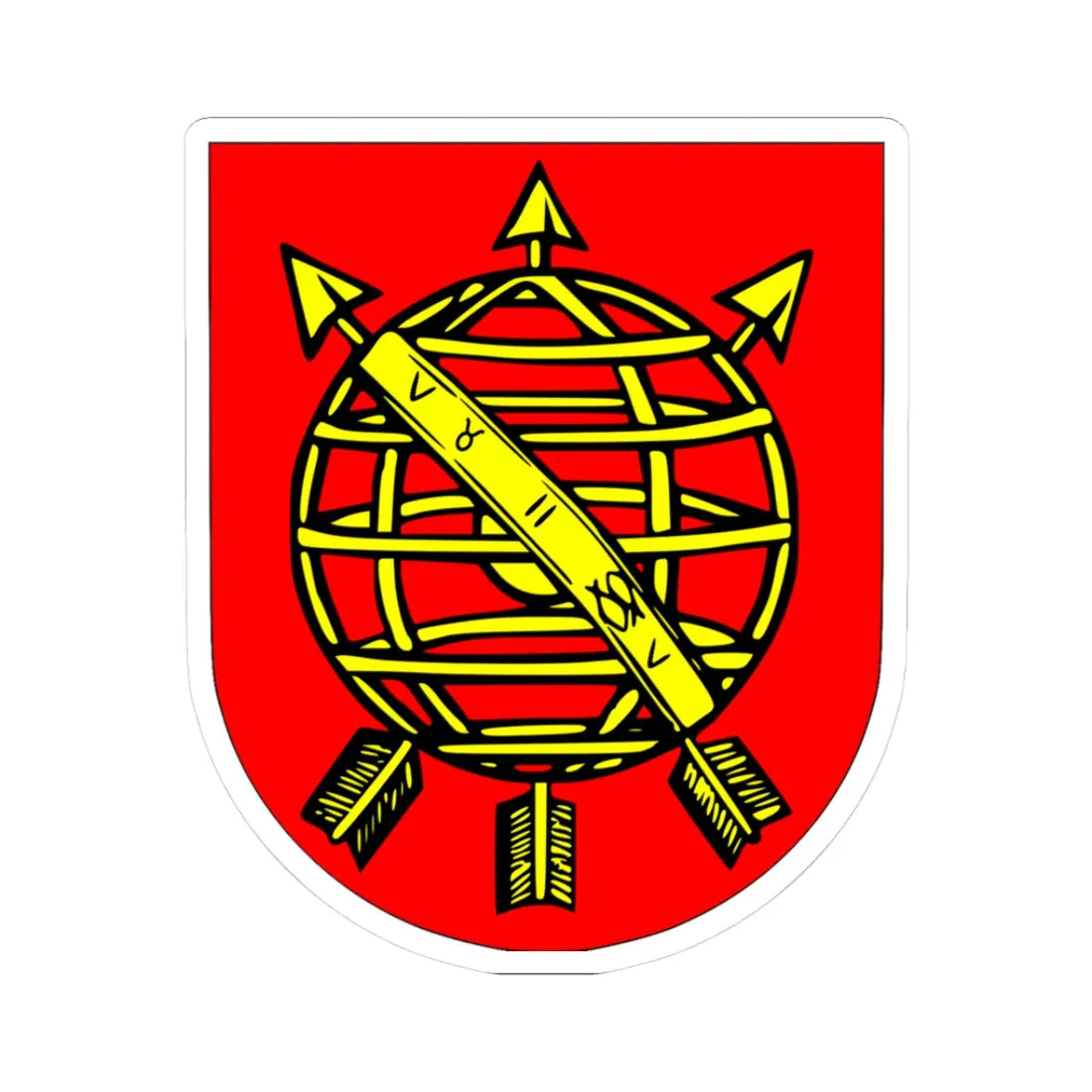 Brasão da cidade do Rio de Janeiro 1565 (Brazil) (Coat of Arms) STICKER Vinyl Kiss-Cut Decal 3 Inch White - The Sticker Space