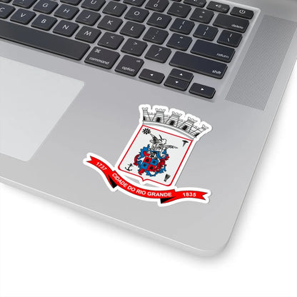 Brasão da Cidade do Rio Grande (Brazil) (Coat of Arms) STICKER Vinyl Kiss-Cut Decal - The Sticker Space
