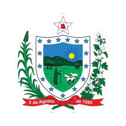 Brasão da Paraíba (Brazil) (Coat of Arms) STICKER Vinyl Kiss-Cut Decal 2 Inch White - The Sticker Space