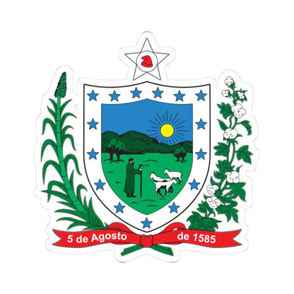 Brasão da Paraíba (Brazil) (Coat of Arms) STICKER Vinyl Kiss-Cut Decal 3 Inch White - The Sticker Space