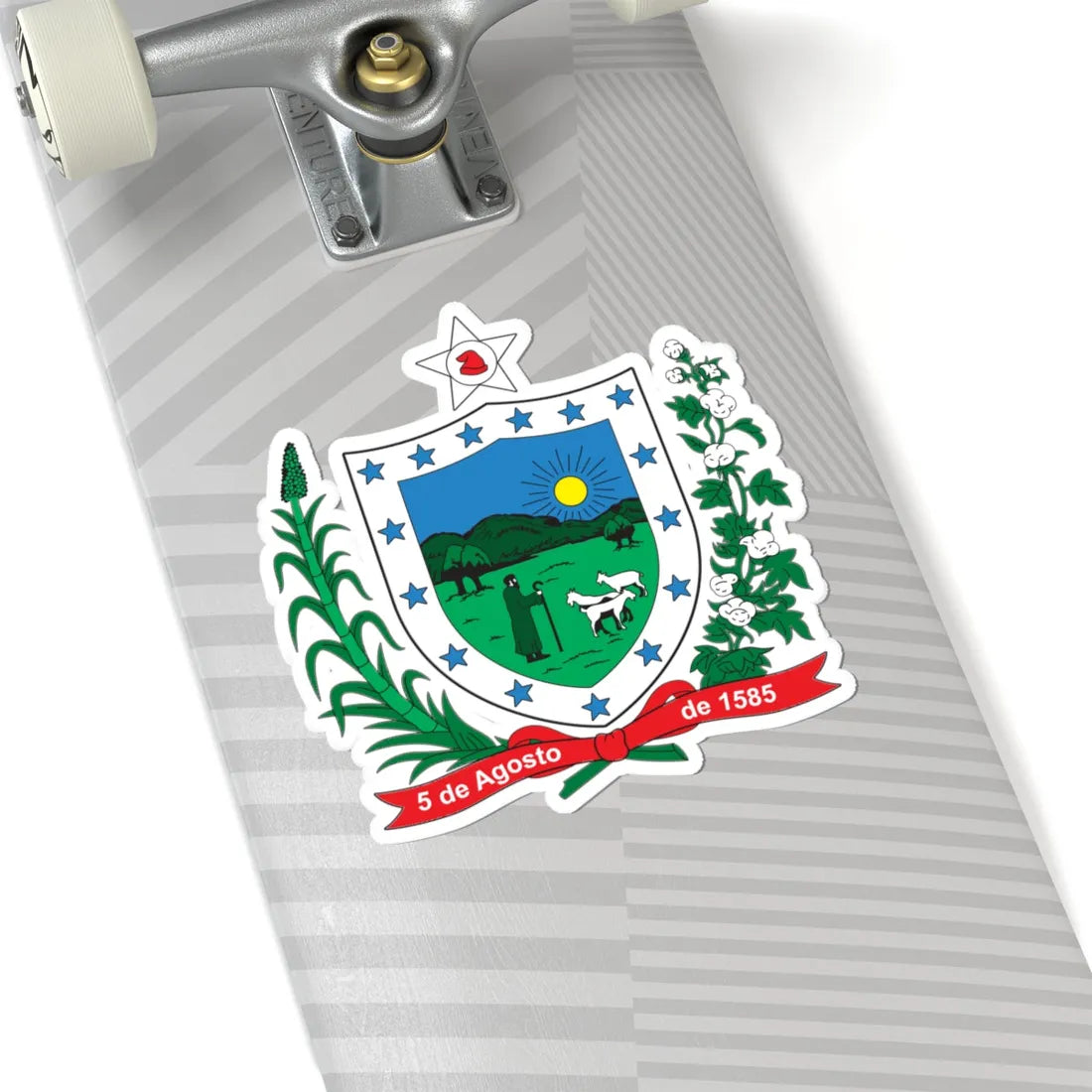 Brasão da Paraíba (Brazil) (Coat of Arms) STICKER Vinyl Kiss-Cut Decal - The Sticker Space