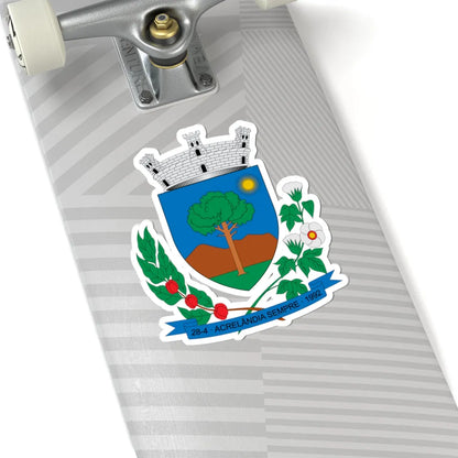 Brasão de Acrelândia - AC (Brazil) (Coat of Arms) STICKER Vinyl Kiss-Cut Decal - The Sticker Space