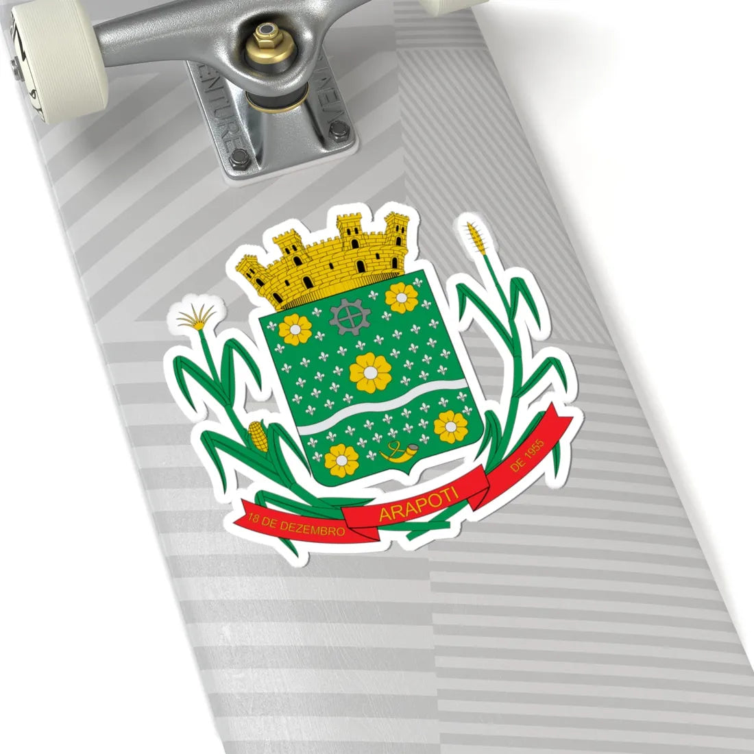 Brasão de Arapoti - PR (Brazil) (Coat of Arms) STICKER Vinyl Kiss-Cut Decal - The Sticker Space