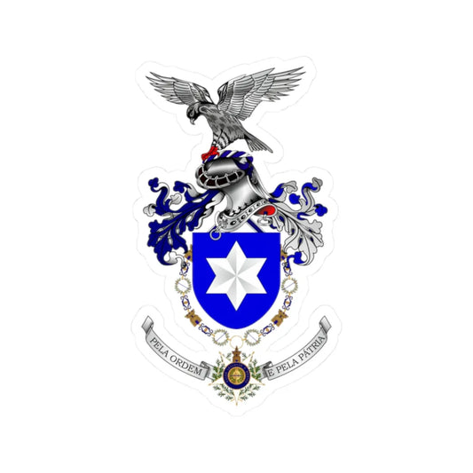Brasão de Armas da Polícia de Segurança Pública (Portugal) (Coat of Arms) STICKER Vinyl Kiss-Cut Decal 2 Inch White - The Sticker Space