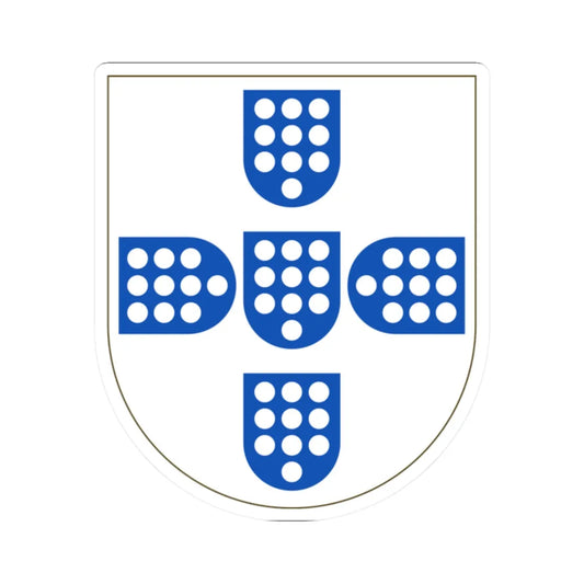 Brasão de armas do reino de Portugal 1139 (Portugal) (Coat of Arms) STICKER Vinyl Kiss-Cut Decal 2 Inch White - The Sticker Space