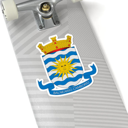 Brasão de Balneário Camboriú - SC (Brazil) (Coat of Arms) STICKER Vinyl Kiss-Cut Decal - The Sticker Space