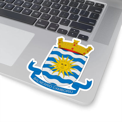 Brasão de Balneário Camboriú - SC (Brazil) (Coat of Arms) STICKER Vinyl Kiss-Cut Decal - The Sticker Space