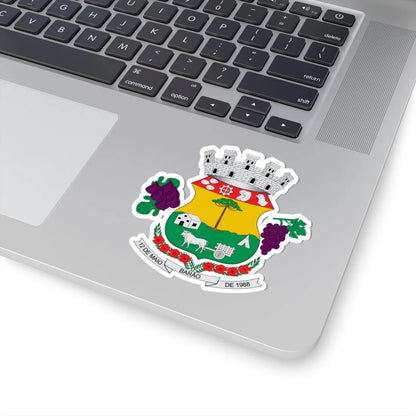 Brasão de Barão - RS (Brazil) (Coat of Arms) STICKER Vinyl Kiss-Cut Decal - The Sticker Space