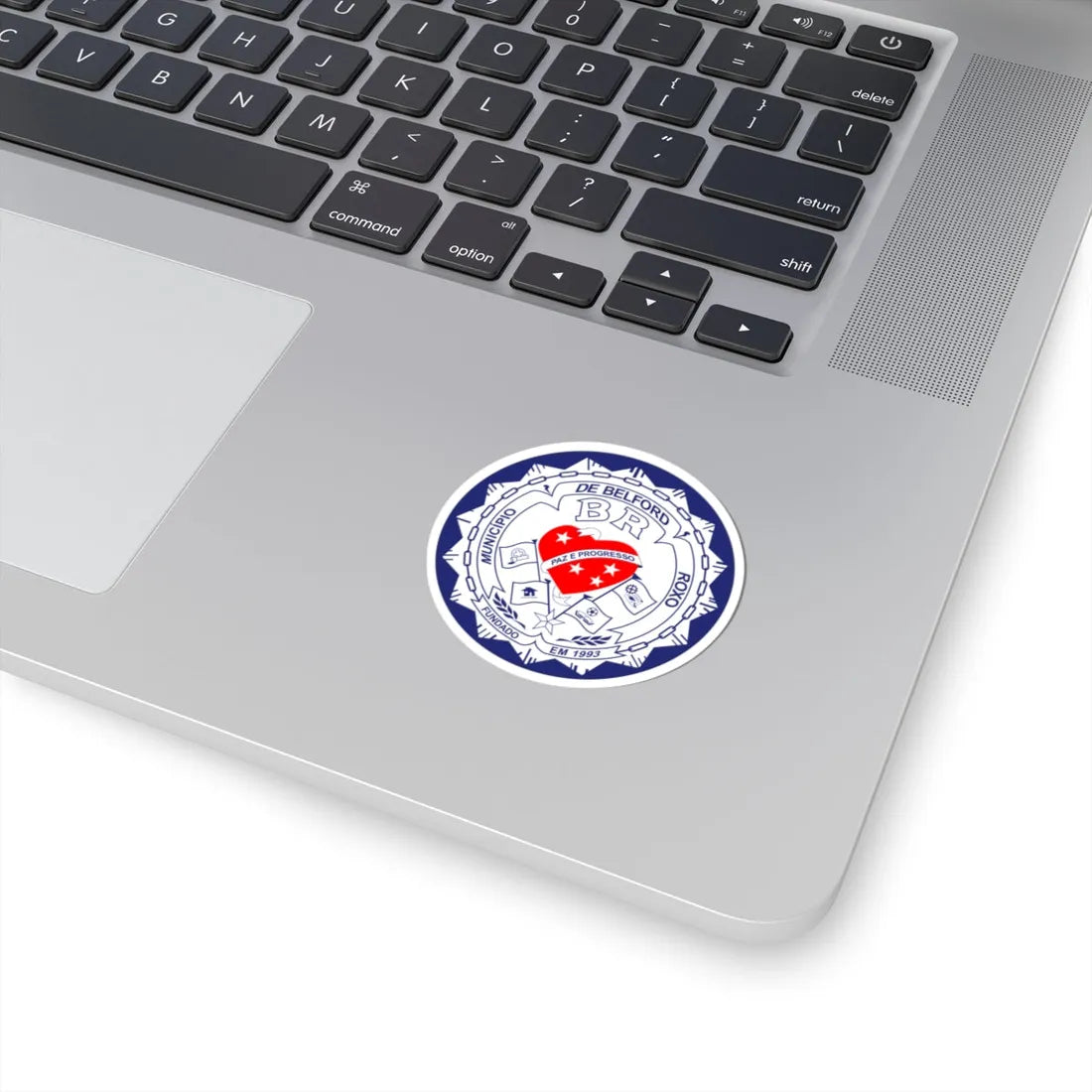 Brasão de Belford Roxo (Brazil) (Coat of Arms) STICKER Vinyl Kiss-Cut Decal - The Sticker Space