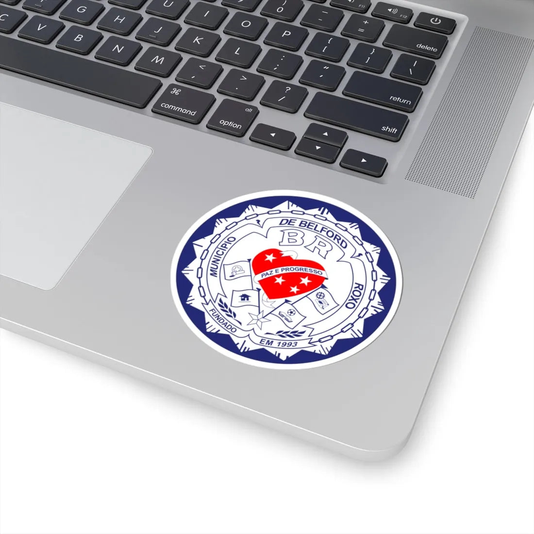 Brasão de Belford Roxo (Brazil) (Coat of Arms) STICKER Vinyl Kiss-Cut Decal - The Sticker Space