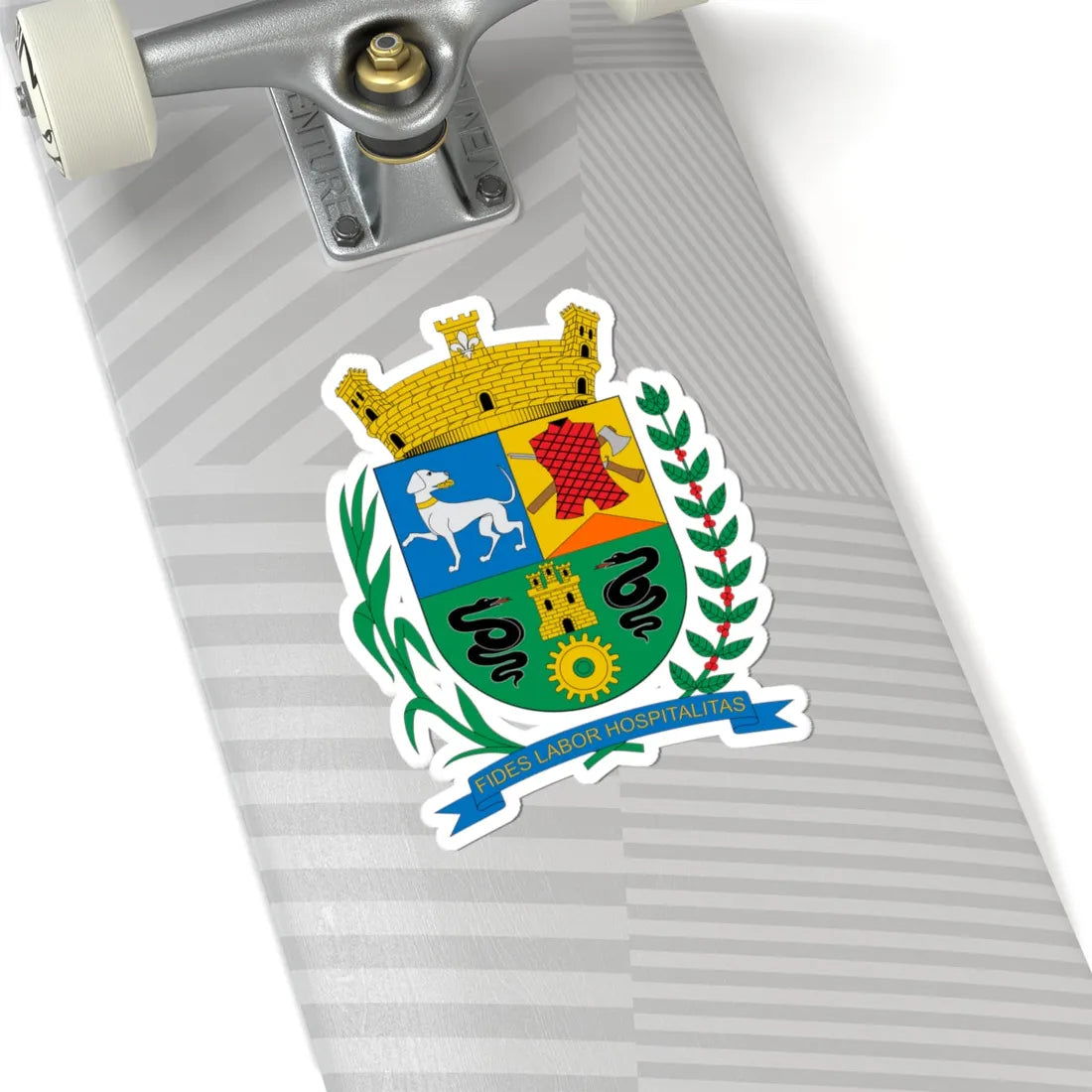 Brasão de Boituva - SP (Brazil) (Coat of Arms) STICKER Vinyl Kiss-Cut Decal - The Sticker Space