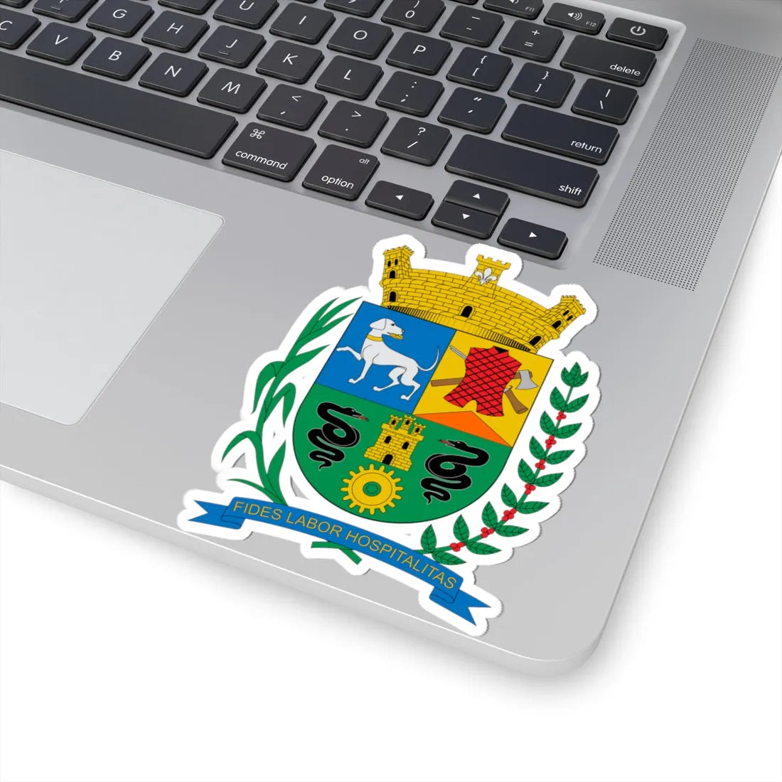 Brasão de Boituva - SP (Brazil) (Coat of Arms) STICKER Vinyl Kiss-Cut Decal - The Sticker Space