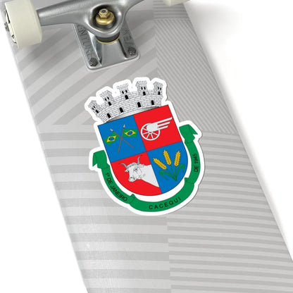 Brasão de Cacequi - RS (Brazil) (Coat of Arms) STICKER Vinyl Kiss-Cut Decal - The Sticker Space