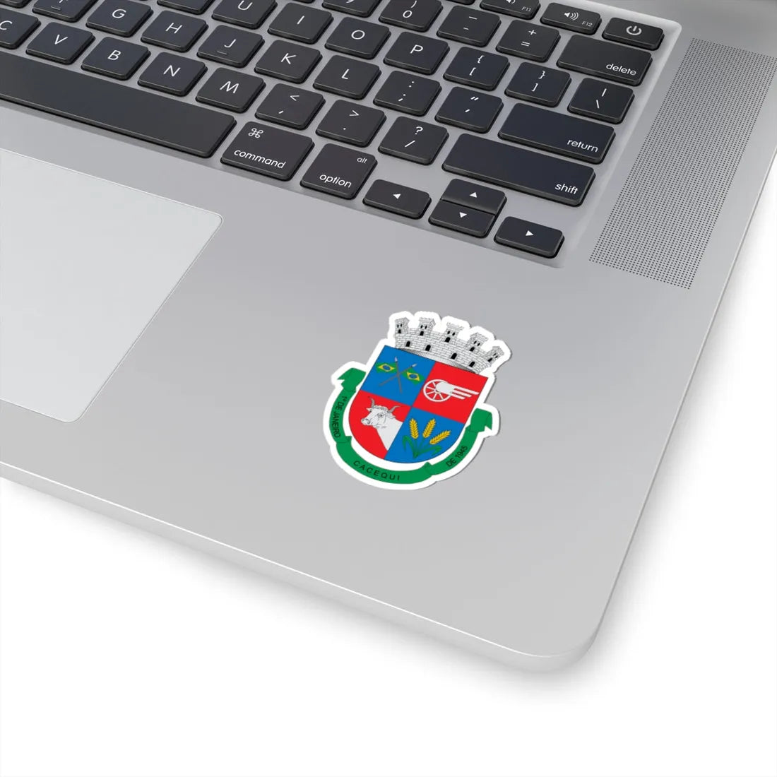 Brasão de Cacequi - RS (Brazil) (Coat of Arms) STICKER Vinyl Kiss-Cut Decal - The Sticker Space