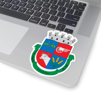 Brasão de Cacequi - RS (Brazil) (Coat of Arms) STICKER Vinyl Kiss-Cut Decal - The Sticker Space