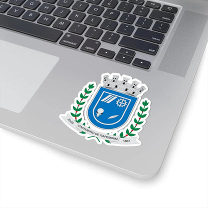 Brasão de Cachoeiro de Itapemirim - ES (Brazil) (Coat of Arms) STICKER Vinyl Kiss-Cut Decal - The Sticker Space