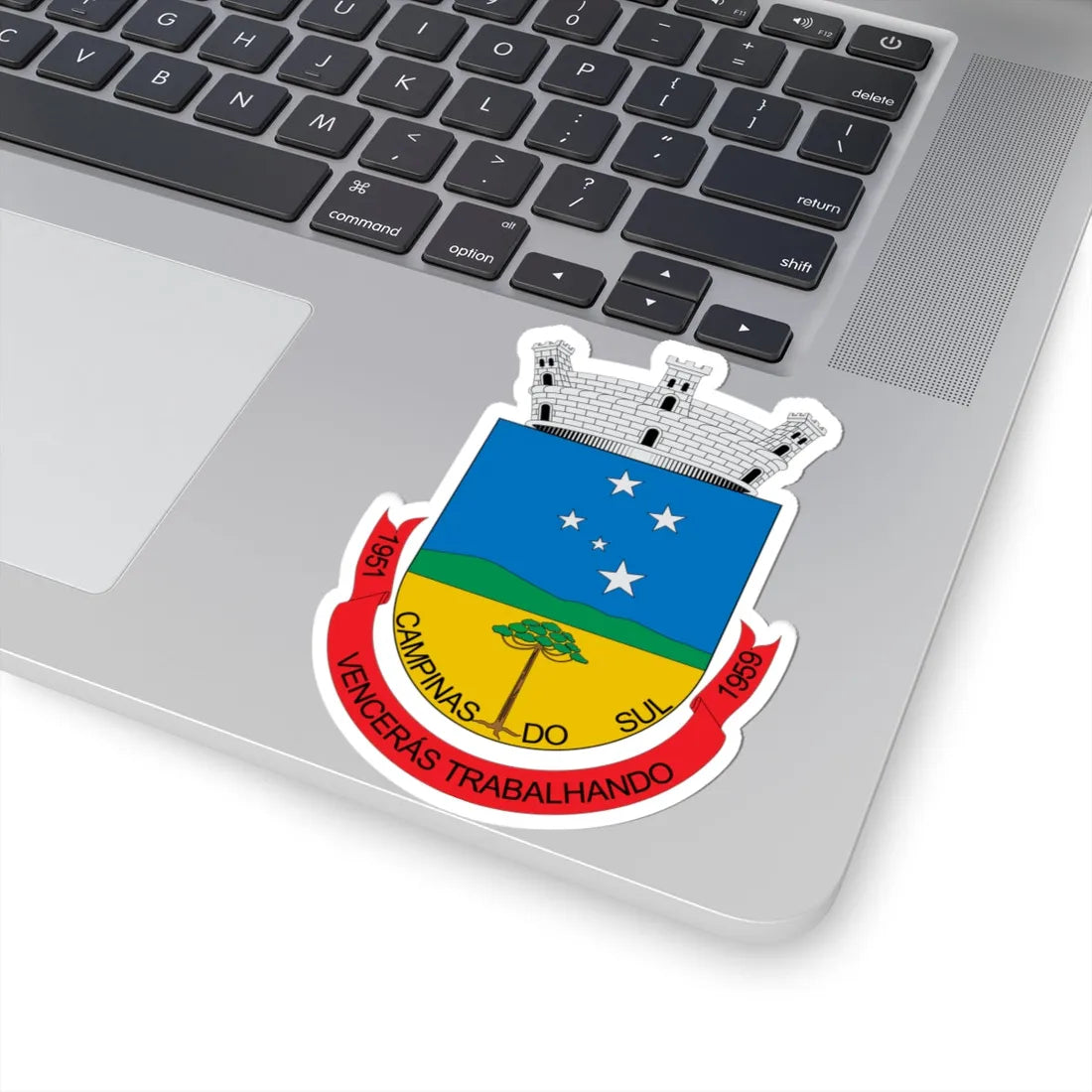 Brasão de Campinas do Sul - RS (Brazil) (Coat of Arms) STICKER Vinyl Kiss-Cut Decal - The Sticker Space