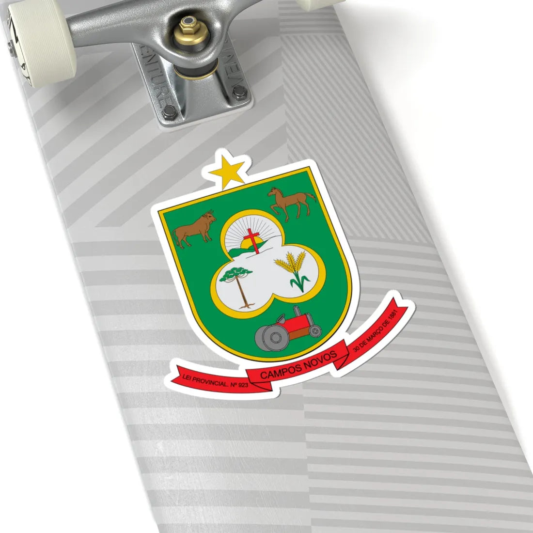 Brasão de Campos Novos - SC (Brazil) (Coat of Arms) STICKER Vinyl Kiss-Cut Decal - The Sticker Space