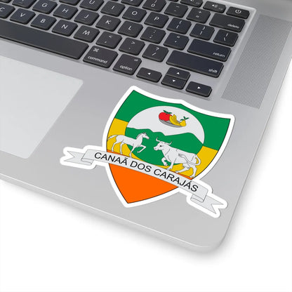 Brasão de Canaã dos Carajás - PA (Brazil) (Coat of Arms) STICKER Vinyl Kiss-Cut Decal - The Sticker Space