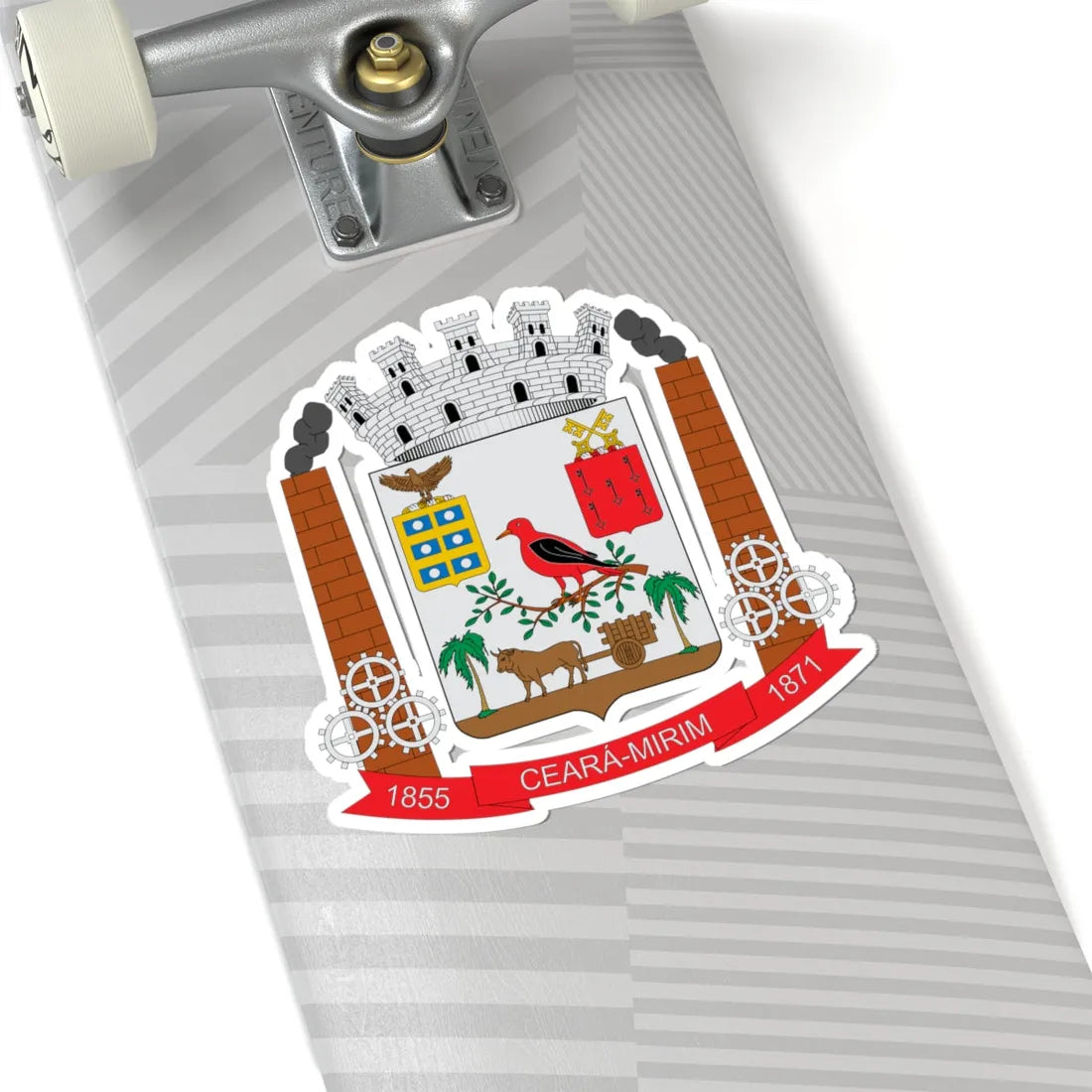 Brasão de Ceará-Mirim - RN (Brazil) (Coat of Arms) STICKER Vinyl Kiss-Cut Decal - The Sticker Space