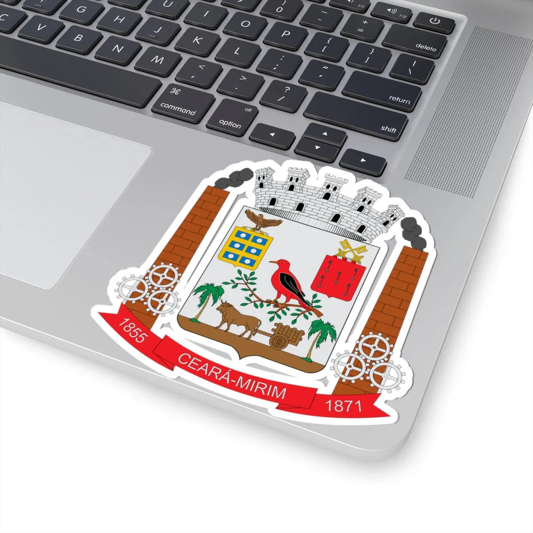 Brasão de Ceará-Mirim - RN (Brazil) (Coat of Arms) STICKER Vinyl Kiss-Cut Decal - The Sticker Space