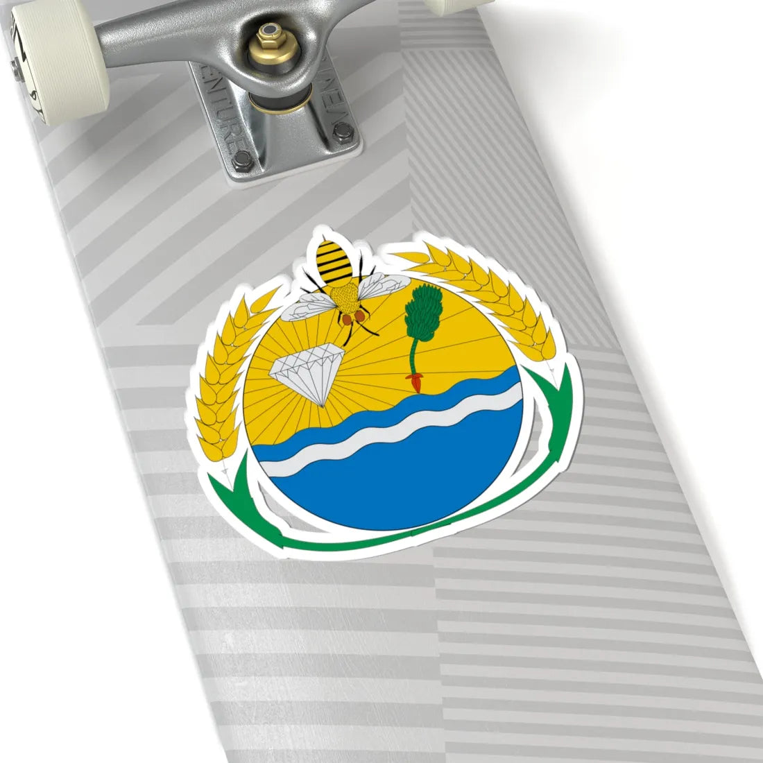 Brasão de Colméia - TO (Brazil) (Coat of Arms) STICKER Vinyl Kiss-Cut Decal - The Sticker Space