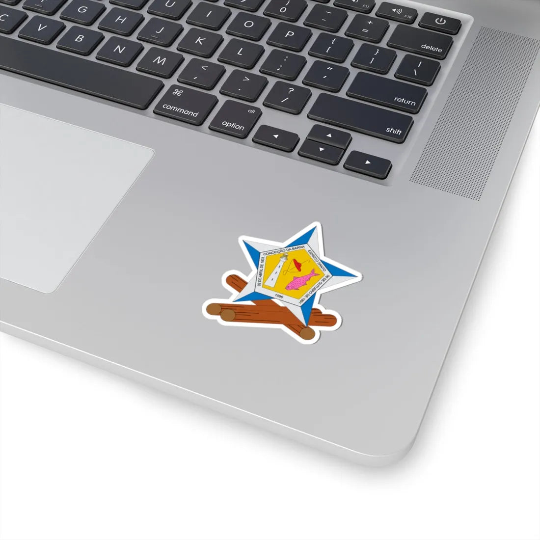 Brasão de Conceição da Barra - ES (Brazil) (Coat of Arms) STICKER Vinyl Kiss-Cut Decal - The Sticker Space