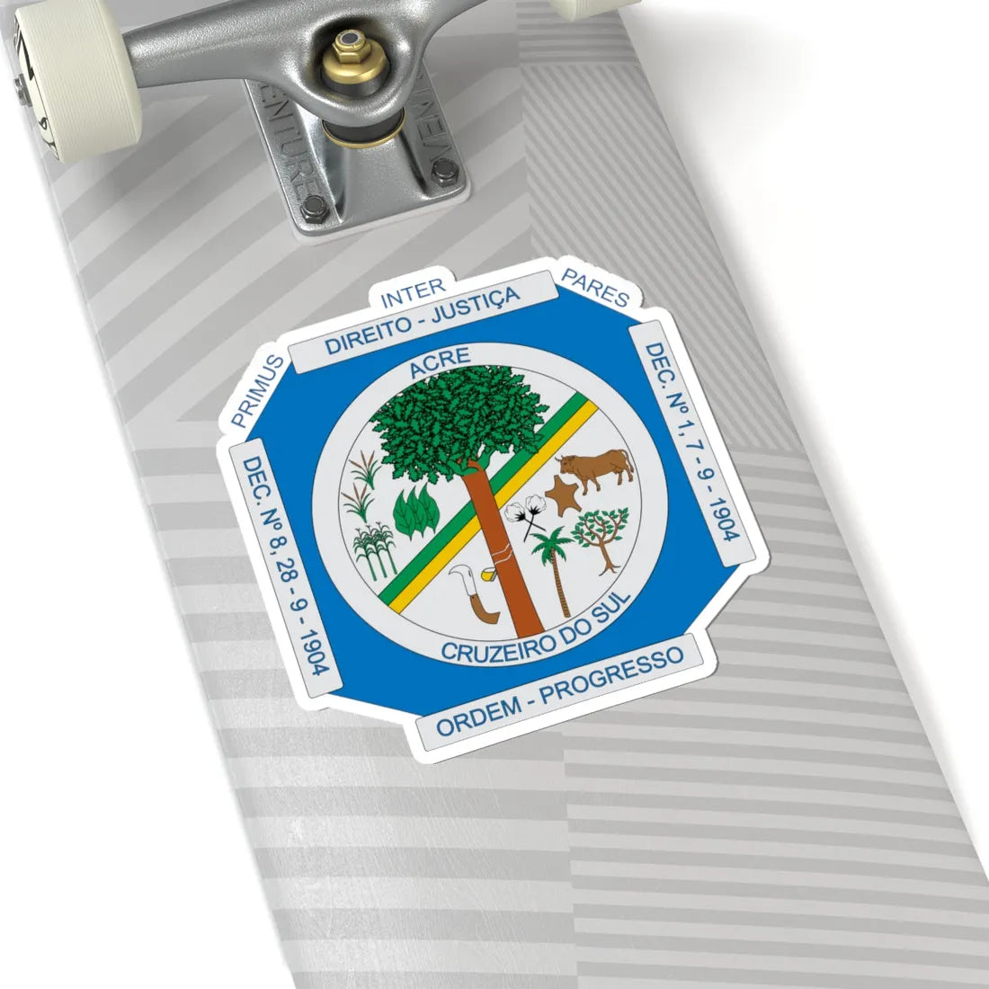 Brasão de Cruzeiro do Sul - AC (Brazil) (Coat of Arms) STICKER Vinyl Kiss-Cut Decal - The Sticker Space
