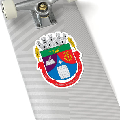 Brasão de Frederico Westphalen - RS (Brazil) (Coat of Arms) STICKER Vinyl Kiss-Cut Decal - The Sticker Space