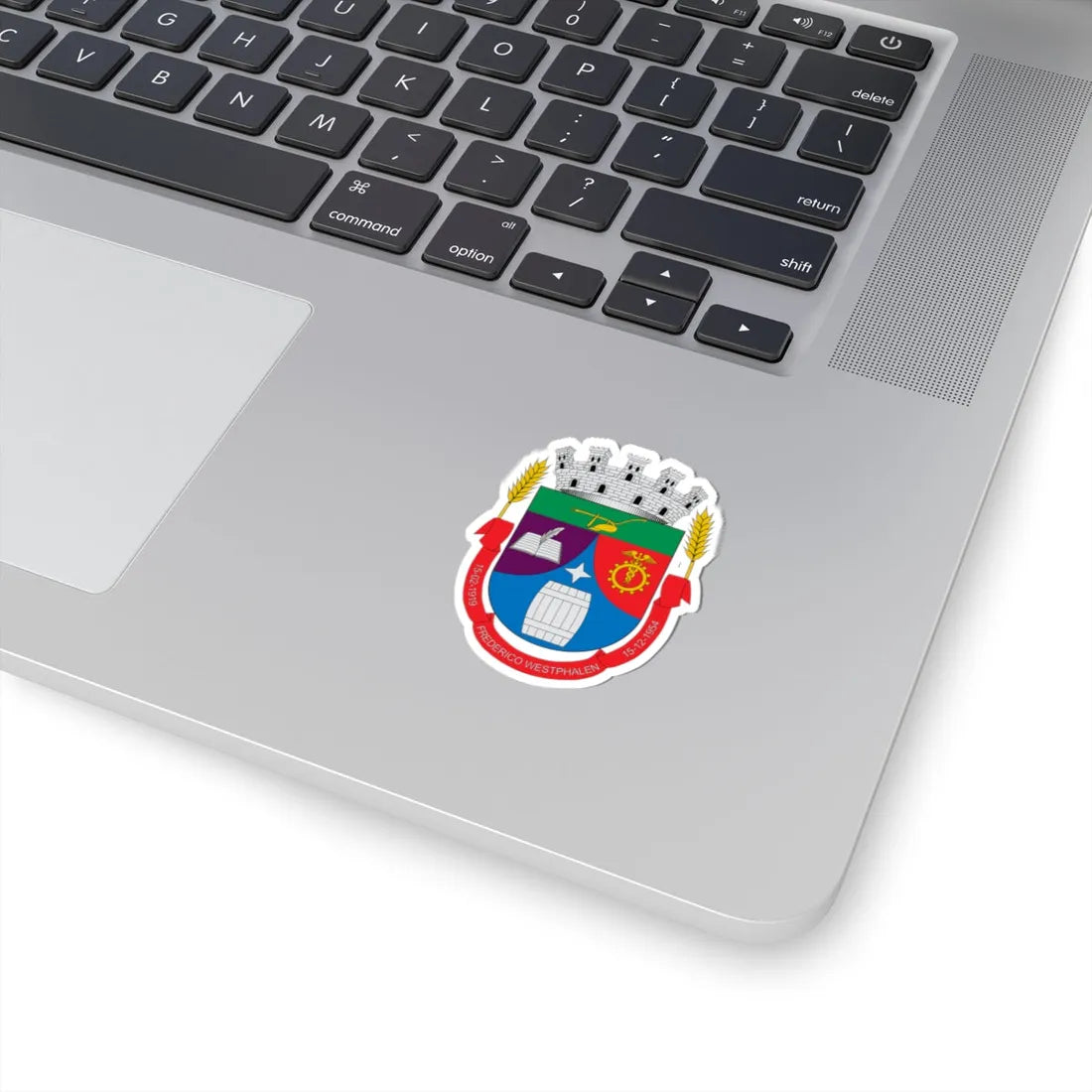 Brasão de Frederico Westphalen - RS (Brazil) (Coat of Arms) STICKER Vinyl Kiss-Cut Decal - The Sticker Space