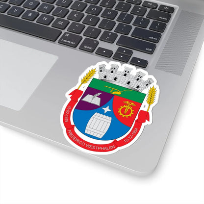 Brasão de Frederico Westphalen - RS (Brazil) (Coat of Arms) STICKER Vinyl Kiss-Cut Decal - The Sticker Space