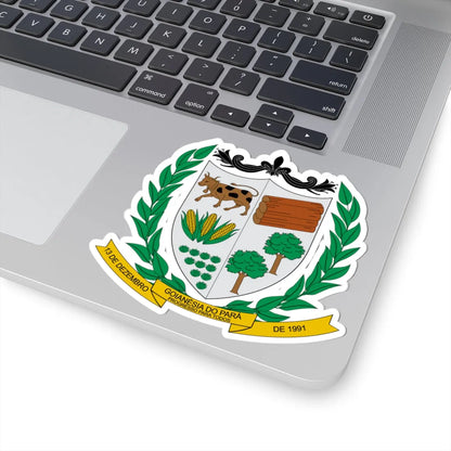 Brasão de Goianésia do Pará - PA (Brazil) (Coat of Arms) STICKER Vinyl Kiss-Cut Decal - The Sticker Space