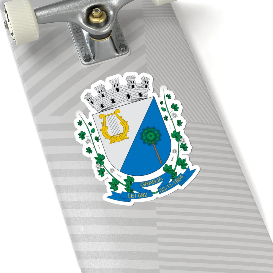 Brasão de Granja - CE (Brazil) (Coat of Arms) STICKER Vinyl Kiss-Cut Decal - The Sticker Space