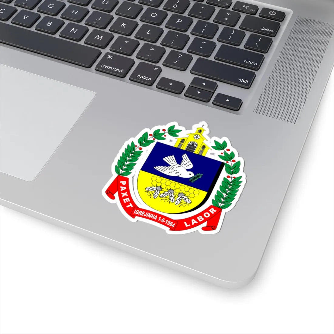 Brasão de Igrejinha (Brazil) (Coat of Arms) STICKER Vinyl Kiss-Cut Decal - The Sticker Space