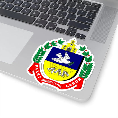 Brasão de Igrejinha (Brazil) (Coat of Arms) STICKER Vinyl Kiss-Cut Decal - The Sticker Space